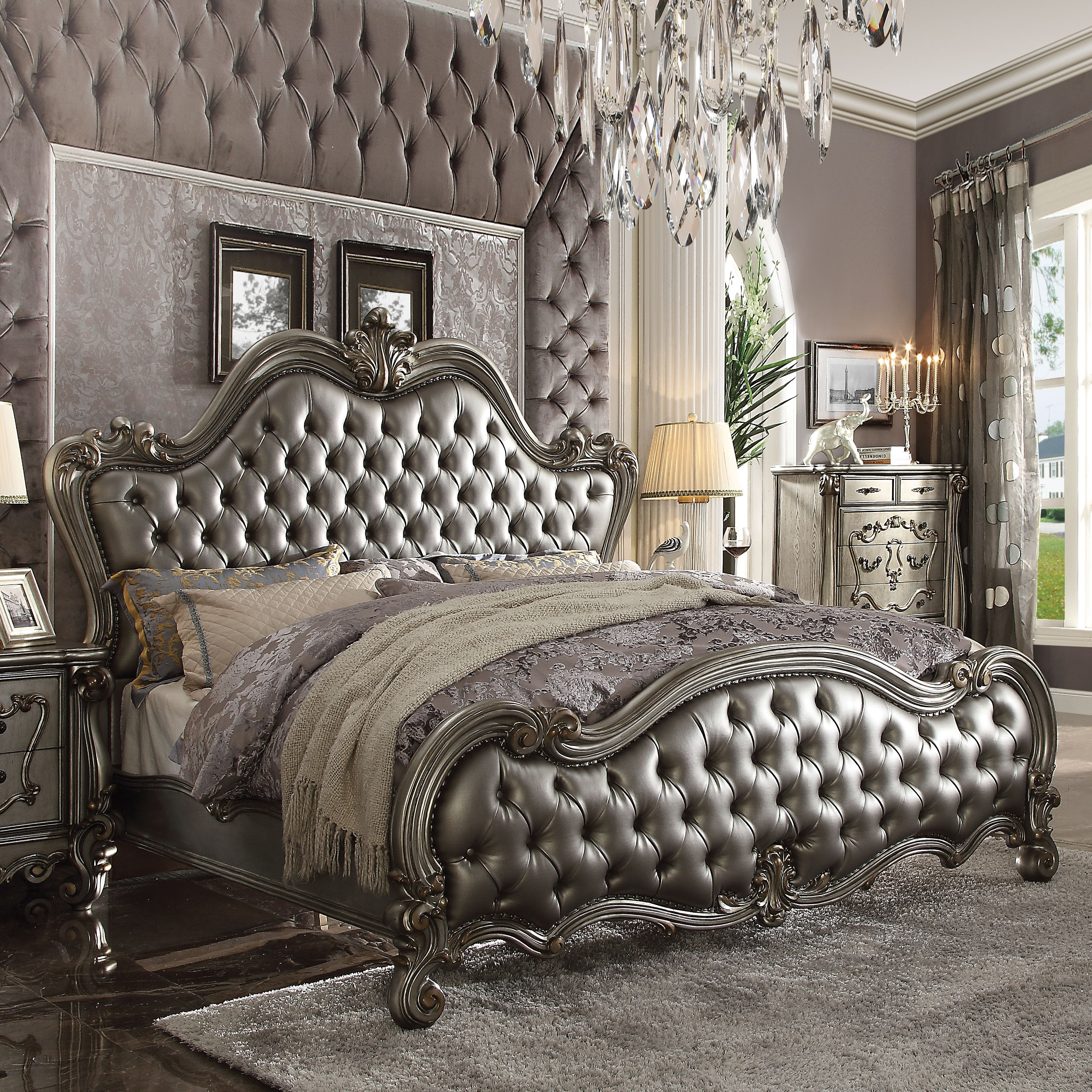 A&J Homes Studio Bersally Tufted Platform Bed | Wayfair